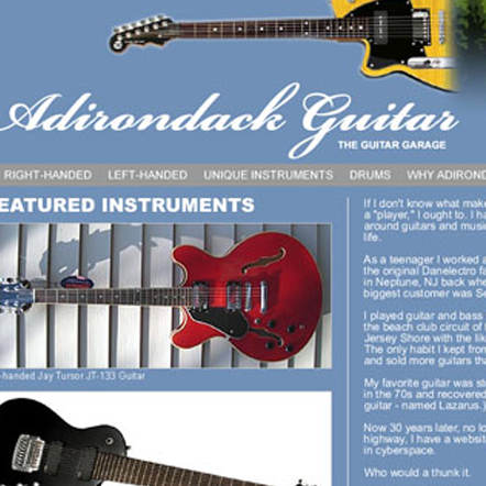 Adirondack Guitar, design proposal